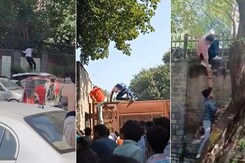 Video: Chaos At Delhi's Miranda House During Fest, Students Climb Gate Video: Chaos At Delhi's Miranda House During Fest, Students Climb Gate