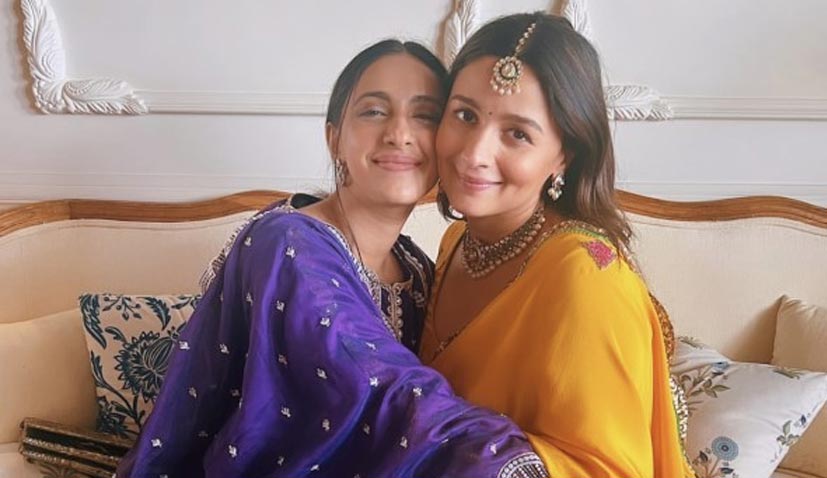 For Ranbir Kapoor-Alia Bhatt's Baby Shower, Alia Bhatt And BFF Akansha Ranjan Kapoor Were Radiant As Ever In Bright Ethnic Suits