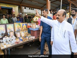 Karnataka Chief Minister B Bommai's Car Stopped, Searched By Poll Officials Karnataka Chief Minister B Bommai's Car Stopped, Searched By Poll Officials