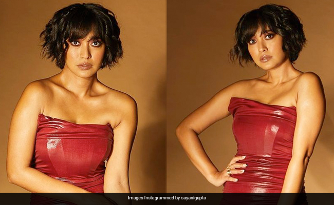 The Sultry Temperature Has Got Nothing On Sayani Gupta In A Sizzling Red Strapless Mini Dress