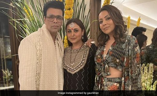Rani Mukerji, Gauri Khan And Karan Johar In A Pic From A Diwali Party. No Caption Needed