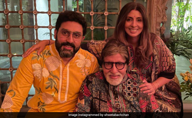 What Amitabh Bachchan's 80th Birthday Celebrations Looked Like, With Abhishek And Shweta By His Side