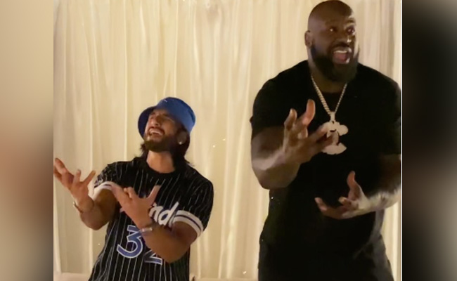 Ranveer Singh And NBA Star Shaquille O'Neal Groove To <i>Khalibali</i>. Watch
