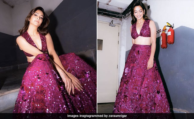 The Weather Forecast Seems Glum But Thank God Kriti Kharbanda Dazzles In Plum