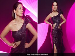 We'd Like To Have One Of Hina Khan's "A Triple Sparkle Macchiato" <i>Saree</i> Too, Please We'd Like To Have One Of Hina Khan's "A Triple Sparkle Macchiato" <i>Saree</i> Too, Please