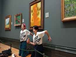 UK Activists Who Threw Soup On Van Gogh's Painting Released On Bail UK Activists Who Threw Soup On Van Gogh's Painting Released On Bail