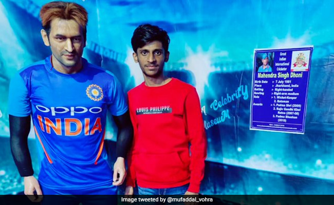 Viral Pic Of MS Dhoni's Wax Statue In Mysore Leaves Internet In Splits