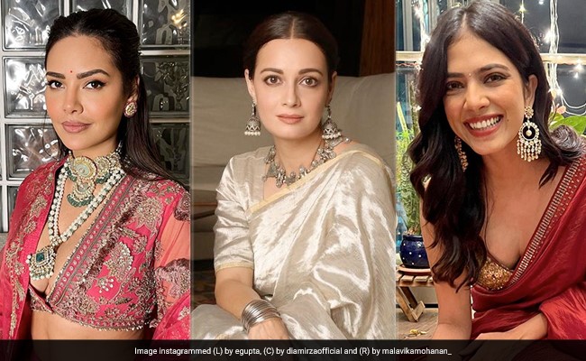 From Malavika Mohanan To Esha Gupta, Here Is How Bollywood Celebs Celebrated Diwali Stylishly At Home