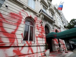 In New York, Russian Consulate Vandalised With Red Paint In New York, Russian Consulate Vandalised With Red Paint