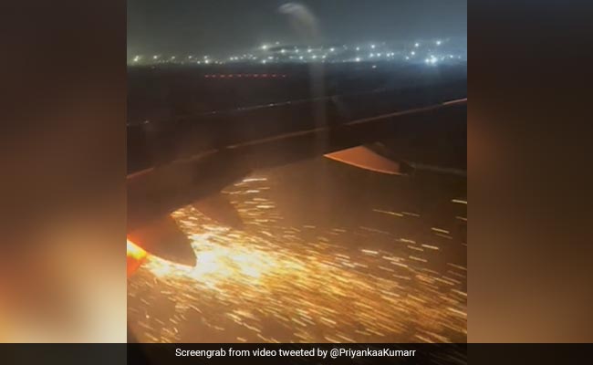 Video: IndiGo Plane's Engine Catches Fire Moments Before Take-Off In Delhi