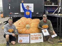 New York Farmer Sets Record For Growing Giant Pumpkin, Guess Its Weight New York Farmer Sets Record For Growing Giant Pumpkin, Guess Its Weight