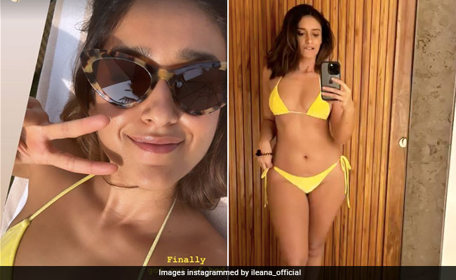 Ileana D'Cruz In A Sunny Yellow Swimsuit Is Even More Radiant Than A Goan Sunset