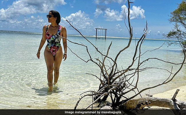 Masaba Gupta In A Floral Swimsuit Sure Can Have Fun In The Sun All Year Round