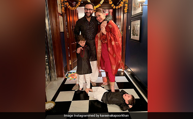 The Internet Can't Get Enough Of The Last Pic From Kareena Kapoor And Saif Ali Khan's Diwali Album