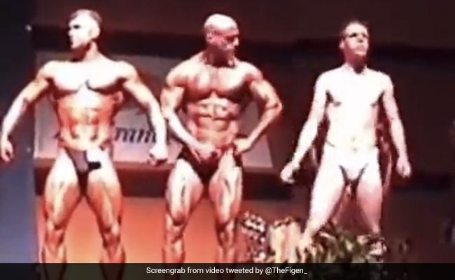 Watch: Lanky Stranger Raids Bodybuilding Stage, Old Video Goes Viral Again