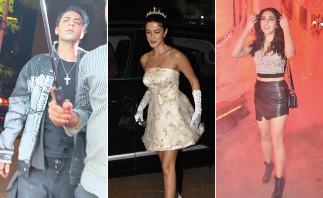 See Pics: Aryan Khan, Navya Naveli, Sara Ali Khan At Halloween Party