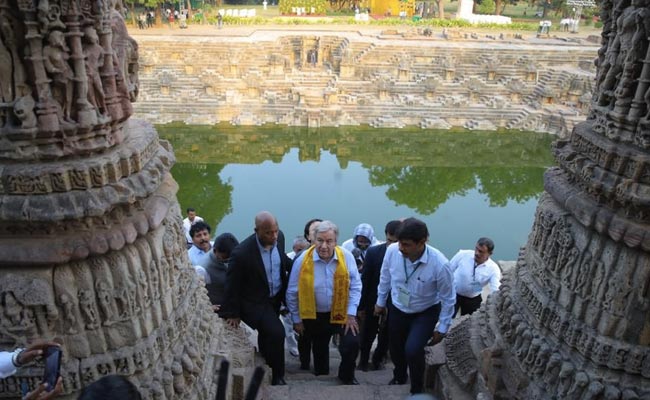 UN Chief Visits India's First Solar-Powered Village In Gujarat
