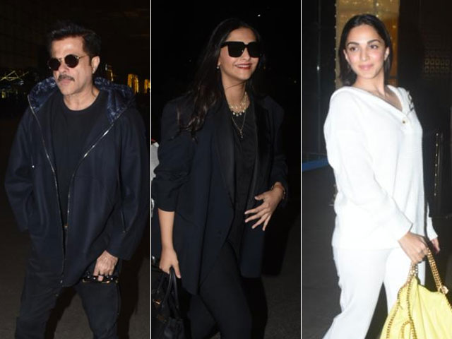 Stars Spotted At The Airport: Sonam-Anil Kapoor, Kiara Advani