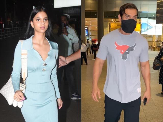 सुहाना खान और जॉन अब्राहम एयरपोर्ट पर आए नजर