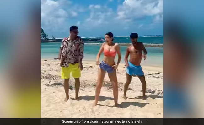 Just Nora Fatehi Setting Instagram Ablaze By "Vibing" On A Mauritius Beach
