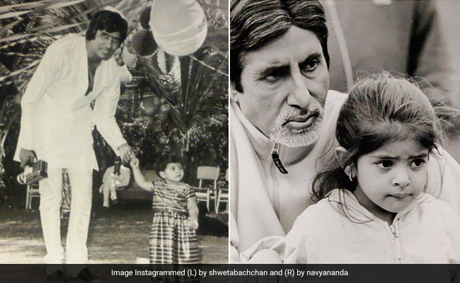 On "Grand Old Man" Amitabh Bachchan's 80th Birthday, Shweta And Navya Wished Him With Throwbacks