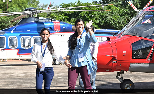125 Board Exam Toppers Get Chopper Rides In Chhattisgarh