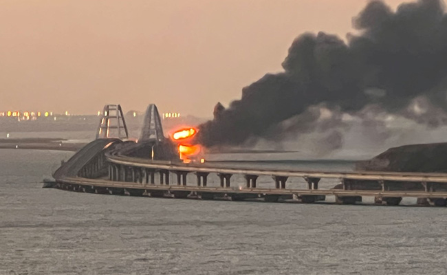 Russia-Ukraine War: 3 Killed In Crimea Bridge Explosion, Says Moscow