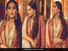 Sonam Kapoor Lights Up Diwali Festivities In Her Surreal White <i>Lehenga</i> Sonam Kapoor Lights Up Diwali Festivities In Her Surreal White <i>Lehenga</i>