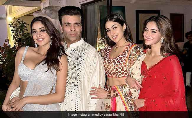 Diwali 2022: Sara Ali Khan, Janhvi Kapoor, Ananya Panday, Karan Johar Had This Much Fun At T-Series Party