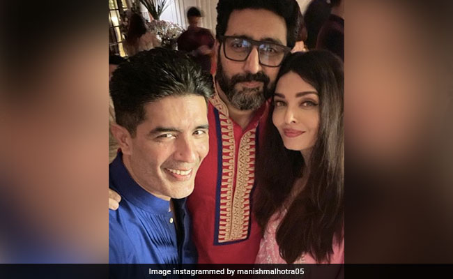 Diwali 2022: Manish Malhotra Shares Pics With His "Favourites" Aishwarya-Abhishek Bachchan