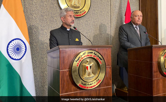 काहिरा में मिस्र के विदेश मंत्री से मिले एस जयशंकर, यूक्रेन युद्ध और हिंद-प्रशांत पर की चर्चा