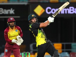 Australia Big Hitter Tim David's 'Straight As An Arrow' Six vs West Indies. Watch