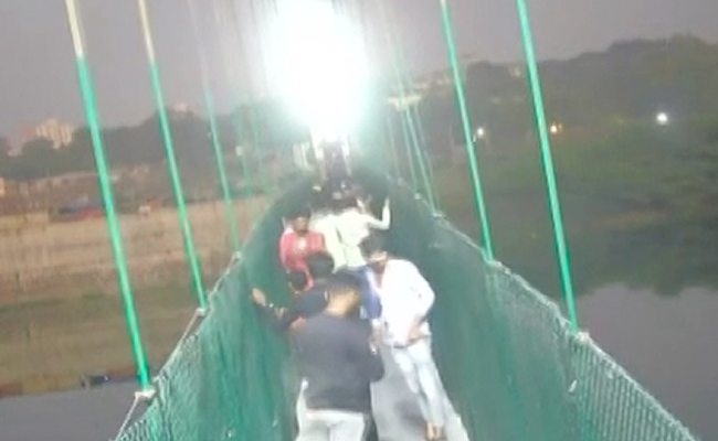 Watch: Horrific Moment When Gujarat's Bridge Crashed, 500 People On It