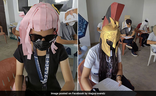 Students In Philippines Create Hilarious "Anti-Cheating" Hats To Wear During Exams