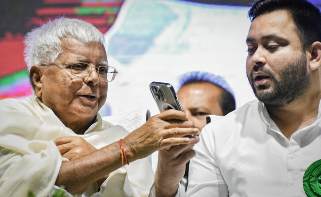 "Lalu Dhritarashtra In Son's Love": Bihar Deputy Chief Minister's Swipe