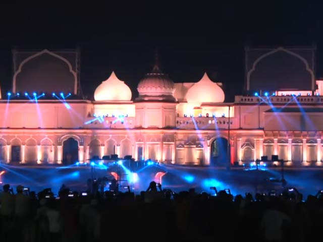 Watch: Laser Show Lights Up Ayodhya Ahead of Diwali