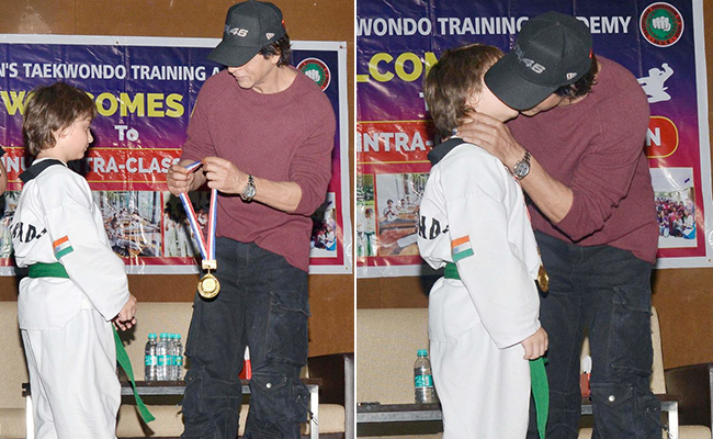 Pics: Shah Rukh Khan Presents Son AbRam With Taekwondo Gold Medal. Gauri, Suhana, Aryan Form Cheer Squad