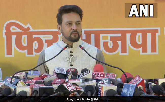Delhi Civic Body Polls: Anurag Thakur Calls AAP A "Party Of Liars"