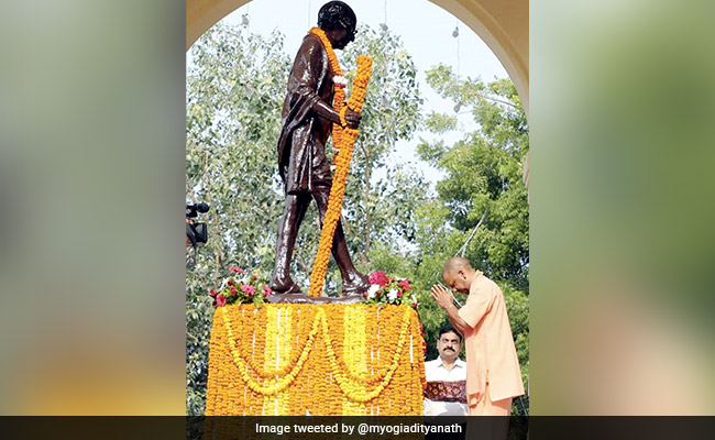 Yogi Adityanath Pays Tributes To Mahatma Gandhi On His Birth Anniversary