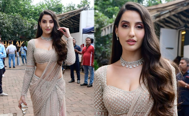 Nora Fatehi's Fabulously Festive <i>Saree</i> Can't Help But Sparkle Away