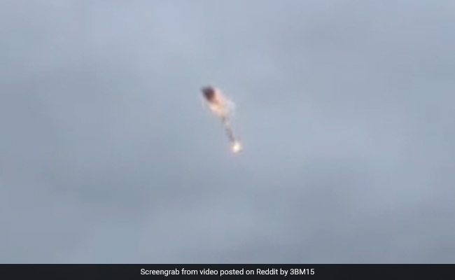 Watch: Russian Cruise Missile Shot Down By Ukraine Surface-To-Air Missile
