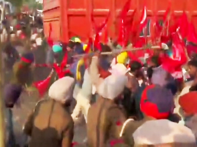 Bhagwant Mann In Gujarat, Massive Protest Outside Punjab Home Over Wages