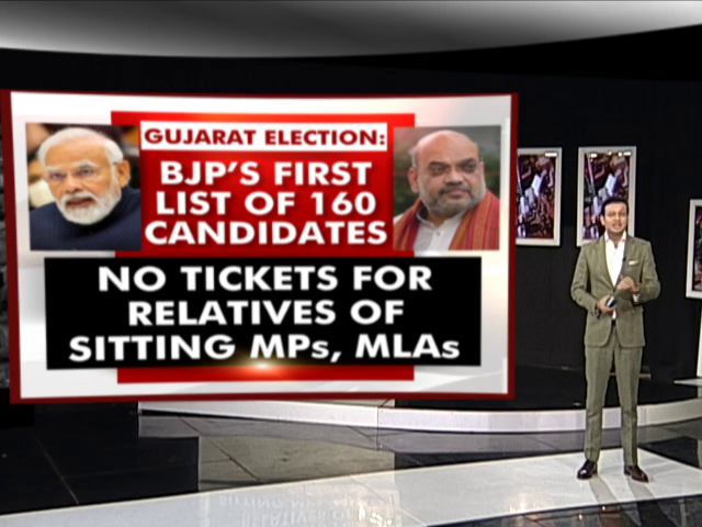 BJP Releases 1st List Of Candidates For Gujarat Polls