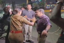 Woman Slaps Journalist On Being Asked About Viral Car Video Woman Slaps Journalist On Being Asked About Viral Car Video