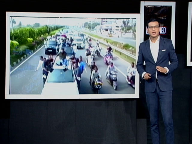 Video: Actor-Politician Pawan Kalyan's Dangerous Car Stunt