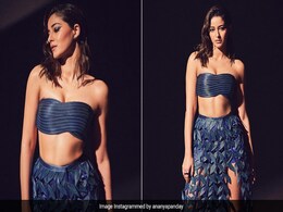 Ananya Panday's Blue Strapless Top And Floral Cutwork Maxi Skirt Is The Co-Ord Set You've Never Quite Seen Before Ananya Panday's Blue Strapless Top And Floral Cutwork Maxi Skirt Is The Co-Ord Set You've Never Quite Seen Before