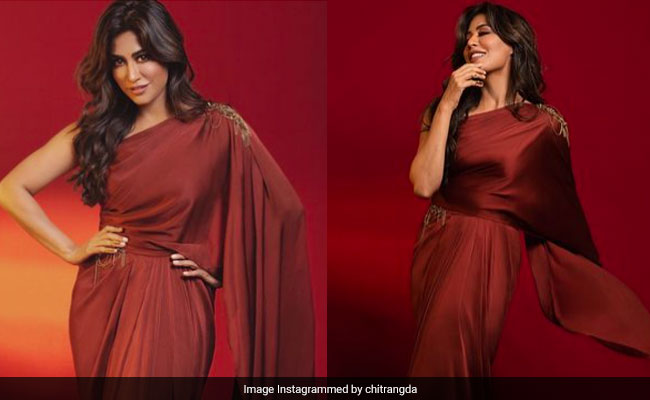 It's Hard To Look Anywhere Else Other Than Chitrangda Singh And Her Sensational Red <i>Saree</i> Gown
