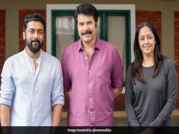 Viral Pic: Suriya With Mammootty And Jyotika On <i>Kaathal</i> Set Viral Pic: Suriya With Mammootty And Jyotika On <i>Kaathal</i> Set
