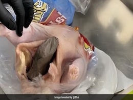 Gun Found Stuffed In Raw Chicken At Florida Airport, Security Agency Shares Pics Gun Found Stuffed In Raw Chicken At Florida Airport, Security Agency Shares Pics