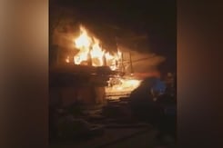 Huge Fire At Delhi's Bhagirath Palace Market Huge Fire At Delhi's Bhagirath Palace Market